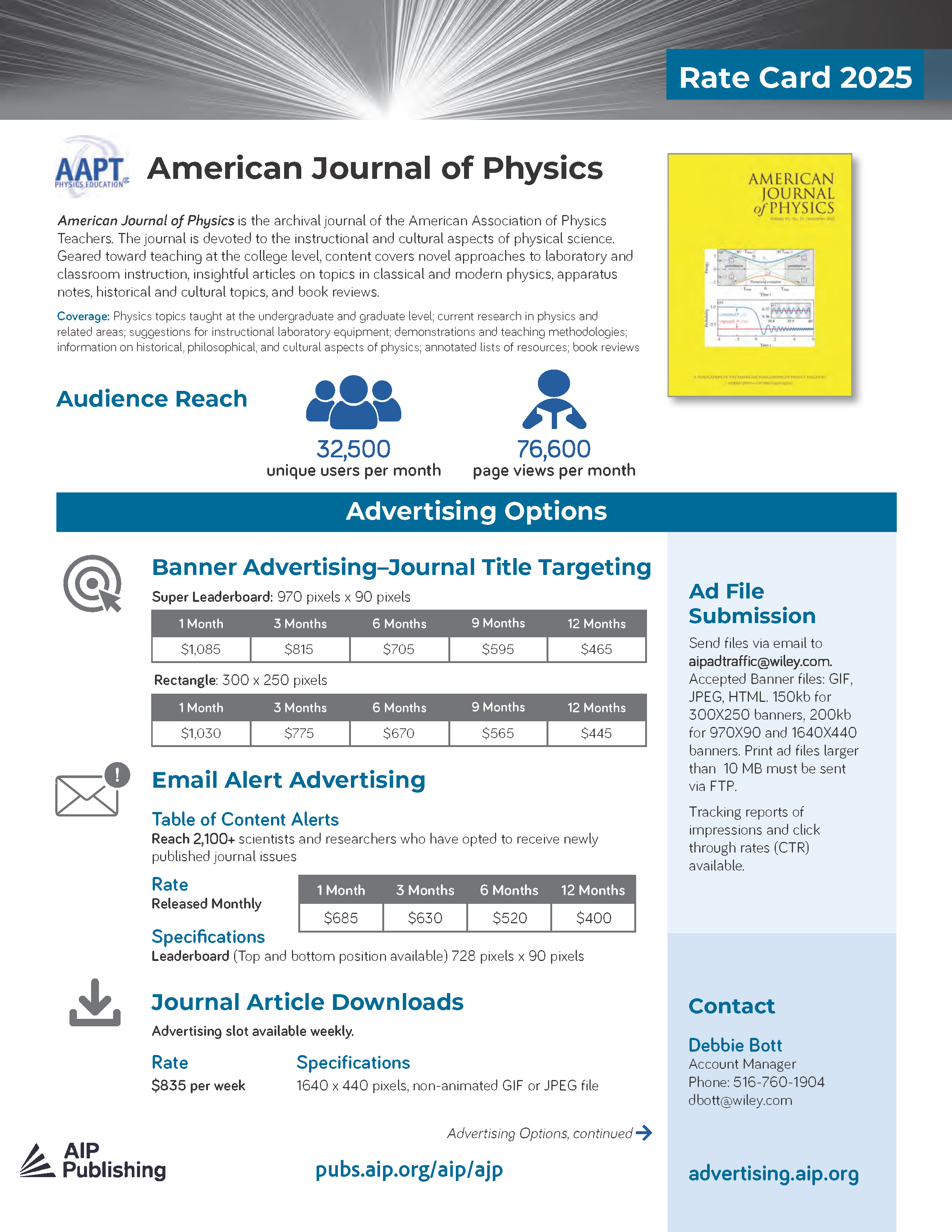 2025 AJP rate card 2025 AJP rate card